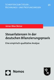 Cover von Steuerlatenzen in der deutschen Bilanzierungspraxis