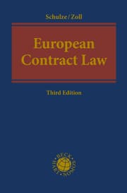 Cover von European Contract Law