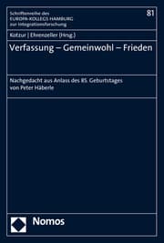 Cover von Verfassung - Gemeinwohl - Frieden