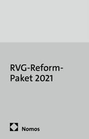 Cover von RVG-ReformPaket 2021