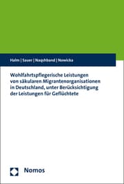 Cover von Wohlfahrtspflegerische Leistungen von säkularen Migrantenorganisationen in Deutschland, unter Berücksichtigung der Leistungen für Geflüchtete