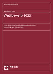 Cover von Hauptgutachten. Wettbewerb 2020