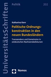Cover von Politische Ordnungskonstruktion in den neuen Bundesländern