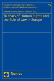 Cover von 70 Years of Human Rights and the Rule of Law in Europe