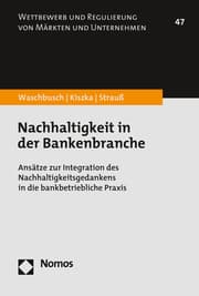 Cover von Nachhaltigkeit in der Bankenbranche