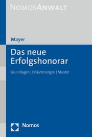 Cover von Das neue Erfolgshonorar