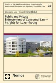 Cover von Public and Private Enforcement of Consumer Law - Insights for Luxembourg