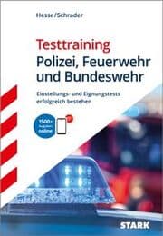 Cover von STARK Testtraining - Polizei, Feuerwehr und Bundeswehr - Einstellungstest