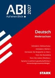 Cover von STARK Deutsch - Abi - Auf einen Blick! Niedersachsen 2027