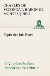 Cover von Esprit des lois livres