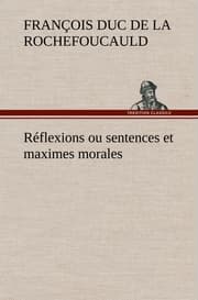 Cover von Réflexions ou sentences et maximes morales