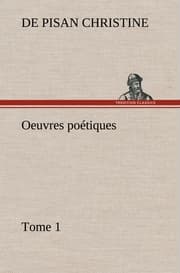 Cover von Oeuvres poétiques Tome 1