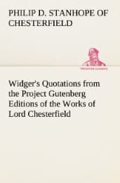 Cover von Widger's Quotations from the Project Gutenberg Editions of the Works of Lord Chesterfield