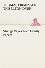 Cover von Strange Pages from Family Papers