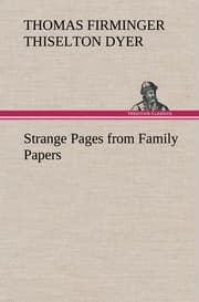 Cover von Strange Pages from Family Papers