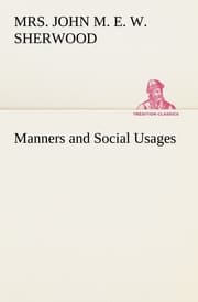 Cover von Manners and Social Usages