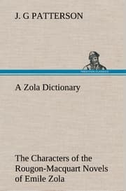 Cover von A Zola Dictionary the Characters of the Rougon-Macquart Novels of Emile Zola