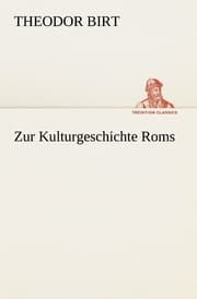 Cover von Zur Kulturgeschichte Roms