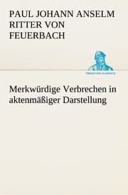 Cover von Merkwürdige Verbrechen in aktenmäßiger Darstellung