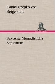 Cover von Sexcenta Monodisticha Sapientum