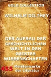 Cover von Der Aufbau der geschichtlichen Welt in den Geisteswissenschaften