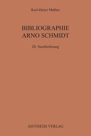Cover von Bibliographie Arno Schmidt