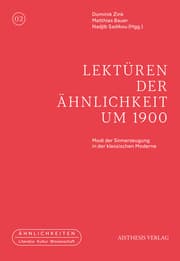 Cover von Lektüren der Ähnlichkeit um 1900