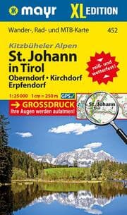 Cover von Mayr Wanderkarte Kitzbüheler Alpen, St. Johann in Tirol XL, Oberndorf, Kirchdorf, Erpfendorf 1:25.000