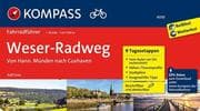 Cover von KOMPASS Fahrradführer Weserradweg, von Hann. Münden nach Cuxhaven