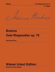 Cover von Zwei Rhapsodien