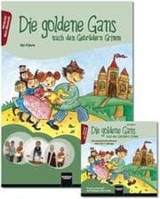 Cover von Die goldene Gans - nach den Gebrüdern Grimm. Paket - Heft und Audio-CD