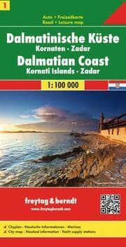 Cover von freytag & berndt Straßenkarte Dalmatinische Küste 1:100.000