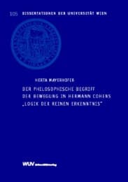Cover von Der philosophische Begriff der Bewegung in Hermann Cohens 'Logik der reinen Erkenntnis'