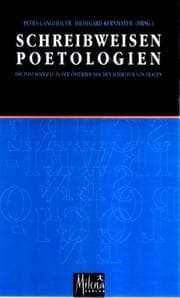 Cover von Schreibweisen Poetologien