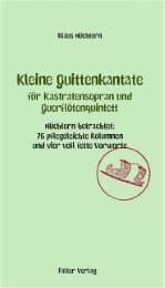 Cover von Kleine Quittenkantate für Kastratensopran und Querflötenquintett