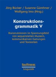 Cover von Konstruktionsgrammatik V
