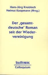 Cover von Der 'gesamtdeutsche' Roman seit der Wiedervereinigung