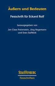 Cover von Äußern und Bedeuten