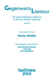 Cover von Gegenwartsliteratur. Ein Germanistisches Jahrbuch/A German Studies Yearbook 10/2011