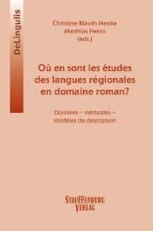 Cover von Où en sont les études des langues régionales ou minoritaires en domaine roman?