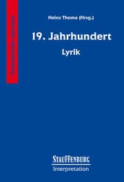 Cover von 19. Jahrhundert - Lyrik