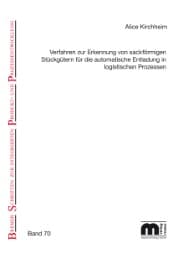 Cover von Verfahren zur Erkennung von sackförmigen Stückgütern für die automatische Entladung in logistischen Prozessen