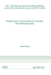 Cover von Plastifizierung von Kunststoffen mit Ultraschall beim Mikrospritzgießen