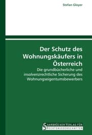 Cover von Der Schutz des Wohnungskäufers in Österreich