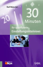 Cover von 30 Minuten für qualifizierte Einstellungsinterviews