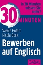 Cover von 30 Minuten Bewerben auf Englisch