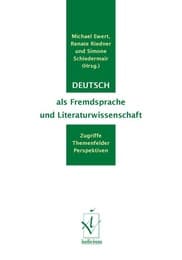 Cover von Deutsch als Fremdsprache und Literaturwissenschaft