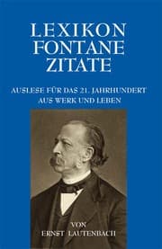 Cover von Lexikon Fontane Zitate
