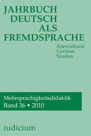 Cover von Jahrbuch Deutsch als Fremdsprache 2010