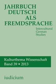 Cover von Jahrbuch Deutsch als Fremdsprache / Intercultural German Studies